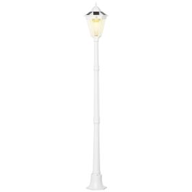 77" Solar Lamp Post Light, Waterproof Aluminum Outdoor Vintage Street Lamp, Motion Activated Sensor PIR, Adjustable Brightness, for Garden, Lawn, Path
