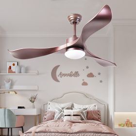 52inch Ceiling Fans with Lights, 3 ABS Fan Blades, Classical Style Fan with Remote Control, Noiseless Reversible DC Motor for Patio/Bedroom/Living Roo