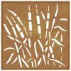 Patio Wall Decoration 21.7"x21.7" Corten Steel Grass Design