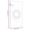 Patio Wall Decoration 41.3"x21.7" Corten Steel Sun Design