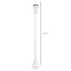 77" Solar Lamp Post Light, Waterproof Aluminum Outdoor Vintage Street Lamp, Motion Activated Sensor PIR, Adjustable Brightness, for Garden, Lawn, Path