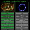 LED Trampoline Lights,Remote Control Trampoline Rim LED Light for Trampoline,,16 Color Change by Yourself, Waterproof,Super Bright to Play at Night Ou