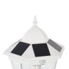 77" Solar Lamp Post Light, Waterproof Aluminum Outdoor Vintage Street Lamp, Motion Activated Sensor PIR, Adjustable Brightness, for Garden, Lawn, Path