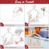 Outdoor Nativity Set,Mini White Led Lights And Ground Stakes Crystal Holy Family Nativity Outdoor Nativit Set For Yard