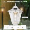 77" Solar Lamp Post Light, Waterproof Aluminum Outdoor Vintage Street Lamp, Motion Activated Sensor PIR, Adjustable Brightness, for Garden, Lawn, Path