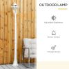 77" Solar Lamp Post Light, Waterproof Aluminum Outdoor Vintage Street Lamp, Motion Activated Sensor PIR, Adjustable Brightness, for Garden, Lawn, Path