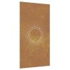 Patio Wall Decoration 41.3"x21.7" Corten Steel Sun Design