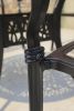 5PCS Outdoor Furniture Dining Table Set All-Weather Cast Aluminum Patio Furniture Includes 1 Round Table and 4 Chairs with Umbrella Hole for Patio Gar
