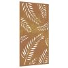 Patio Wall Decoration 41.3"x21.7" Corten Steel Leaf Design