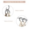 Hanging Hammock Chair with 330 Pounds Capacity and Cotton Rope Handwoven Tassels Design