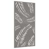 Patio Wall Decoration 41.3"x21.7" Corten Steel Leaf Design