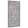 Patio Wall Decoration 41.3"x21.7" Corten Steel Leaf Design