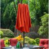 13 ft Large Patio Umbrella Double Sided Outdoor Market Umbrella Beige