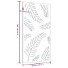 Patio Wall Decoration 41.3"x21.7" Corten Steel Leaf Design